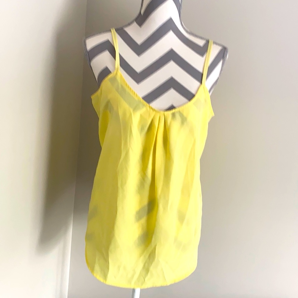 Sheer yellow tank
